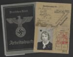 Female Arbeitsbuch & Dienstaus - Flakartillerie Schießplatz Stolpmünde