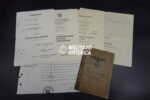 KIA WWII Medic’s Soldbuch & Award Docs – KIA April 1945 - Marine-Schützen-Bataillon 123!