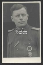 Photograph of Untersturmführer with Totenkopf Collar Tab
