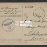 Feldpostcard of Flemish W-SS Volunteer - Firmin van Belle (Murdered while on Leave, SS-Panzer-Regiment 2)
