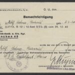 Benachrichtigung SS-Rottenführer - SS-Flak-Ausbildungs und Ersatz-Regiment, München