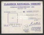 Vlaams Nationaal Verbond (VNV) Membership Card - Image 2