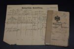 Imperial German WWI Militärpaß – Munitions-Kolonne (Verdun, Ypern.. Earned EK2)