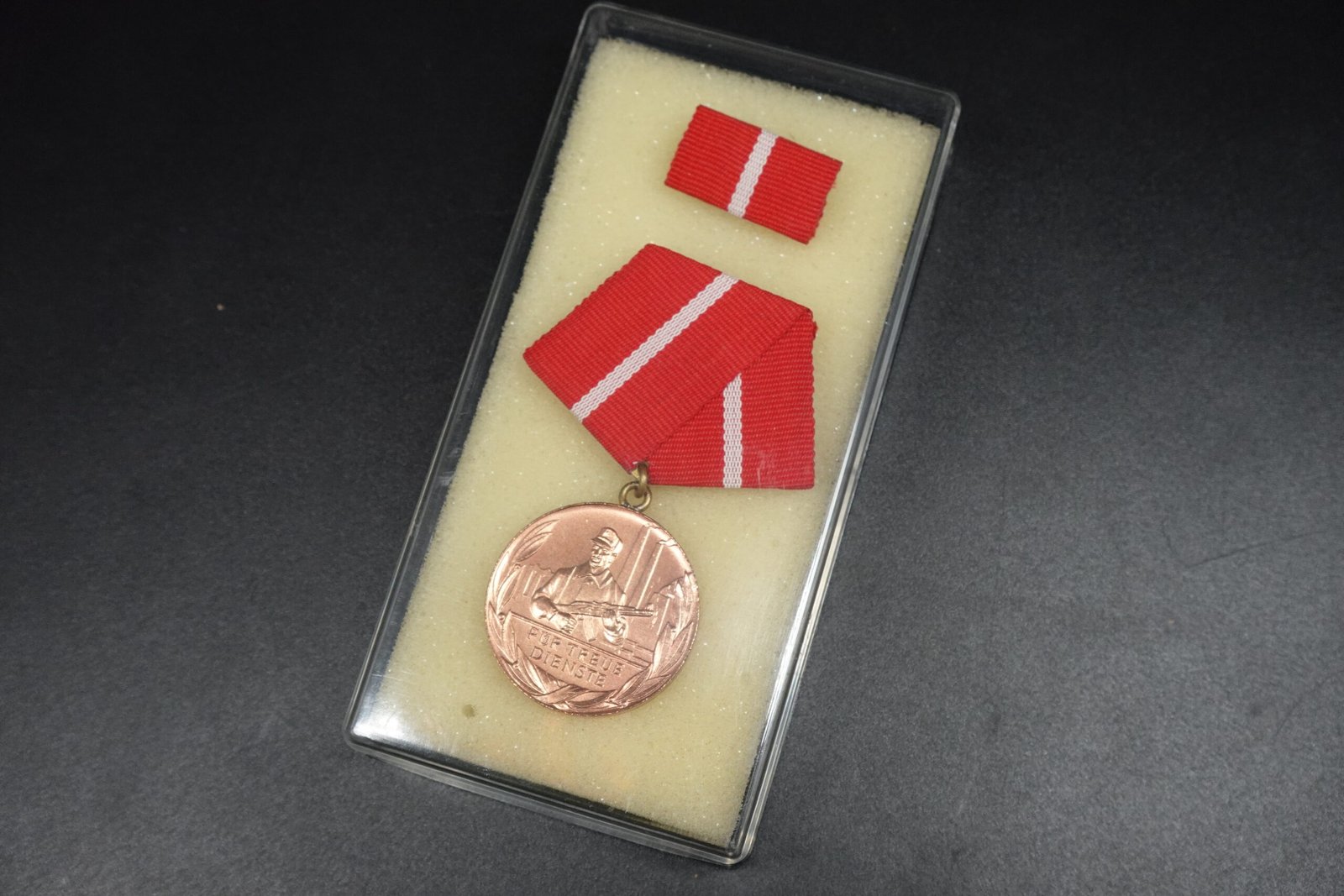 DSC09806 DDR Medal for Faithful Service in the Combat Groups of the Working Class – Bronze - Image 1