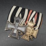 Medalbar: Eisernes Kreuz 2. Klasse (1914) & Ehrenkreuz für Frontkämpfer