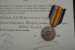 Set of Medal & Award Doc: Belgian Victory Medal 1914–1918 (2e Regiment Grenadiers - Antwerp, Ypres, Passendaele) - Image 3