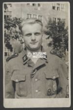 Portrait of "LAH" Soldier - LAH Shoulderboards & Combat Badges worn!