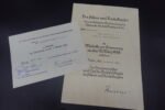 2x Award Docs: Sudetenland Medaille & Austrian Occupation Medal