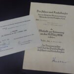 2x Award Docs: Sudetenland Medaille & Austrian Occupation Medal
