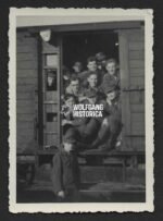 Flemish NSKK Volunteers in a train