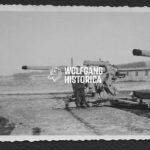 Flemish W-SS Volunteer in front of Flak 88