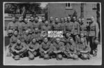 ULTRA RARE Photo of the Vlaamse Wacht (Flemish Guard) in Wehrmacht uniform & Lion shields - 1-2 months before liberation!
