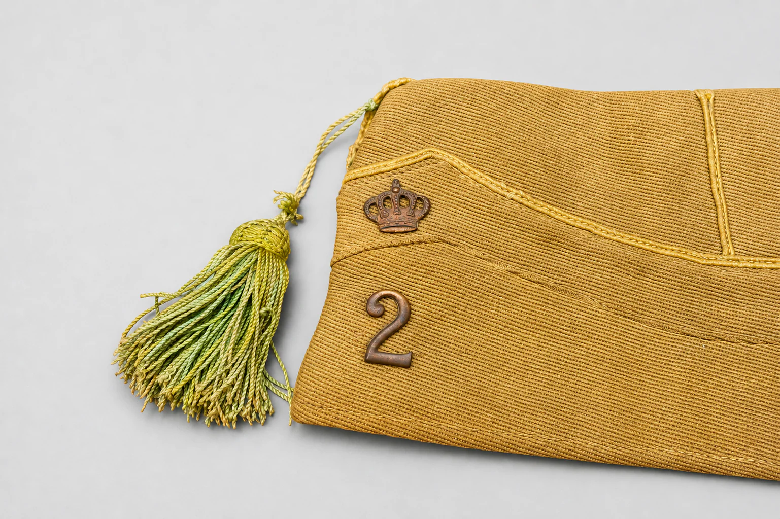 Belgian 2de Jagers te Voet Side Cap – WWII Belgian Army Infantry – Rare Bonnet de Police - Image 2