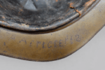 Belgian M15 Adrian Helmet (WWI) – Named Example, Complete with Chinstrap - Image 4