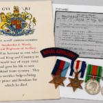 WWII British KIA Medal Group, Royal Horse Artillery, Netherlands 1944 (with Memorial Scroll)