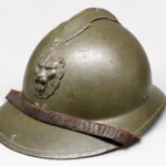 WWII Belgian M31 Adrian Helmet – May 1940 Campaign, Complete with Chinstrap