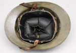 WWII Belgian M31 Adrian Helmet – May 1940 Campaign, Complete with Chinstrap - Image 4