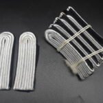 NVA Officer Shoulder Boards Black - Pionier (Price Per Pair)