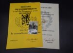 Set of 2x Pionier Award Docs (SMF PiKa & HIAG) + Gold Pin + Original Photo (Flemish W-SS Volunteer)