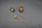 3x Pins of the Flemish Waffen-SS Veteran Organisation "Sint-Maartenfonds" (SMF)