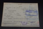 Wehrmacht Arrest Form for Flemish Vlaamse Wacht Soldier