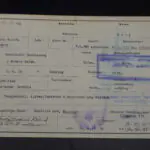 Wehrmacht Arrest Form for Flemish Vlaamse Wacht Soldier