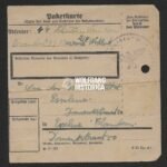 Paketkarte for a Flemish Waffen-SS Volunteer