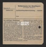 Paketkarte for a Flemish Waffen-SS Volunteer - Image 2