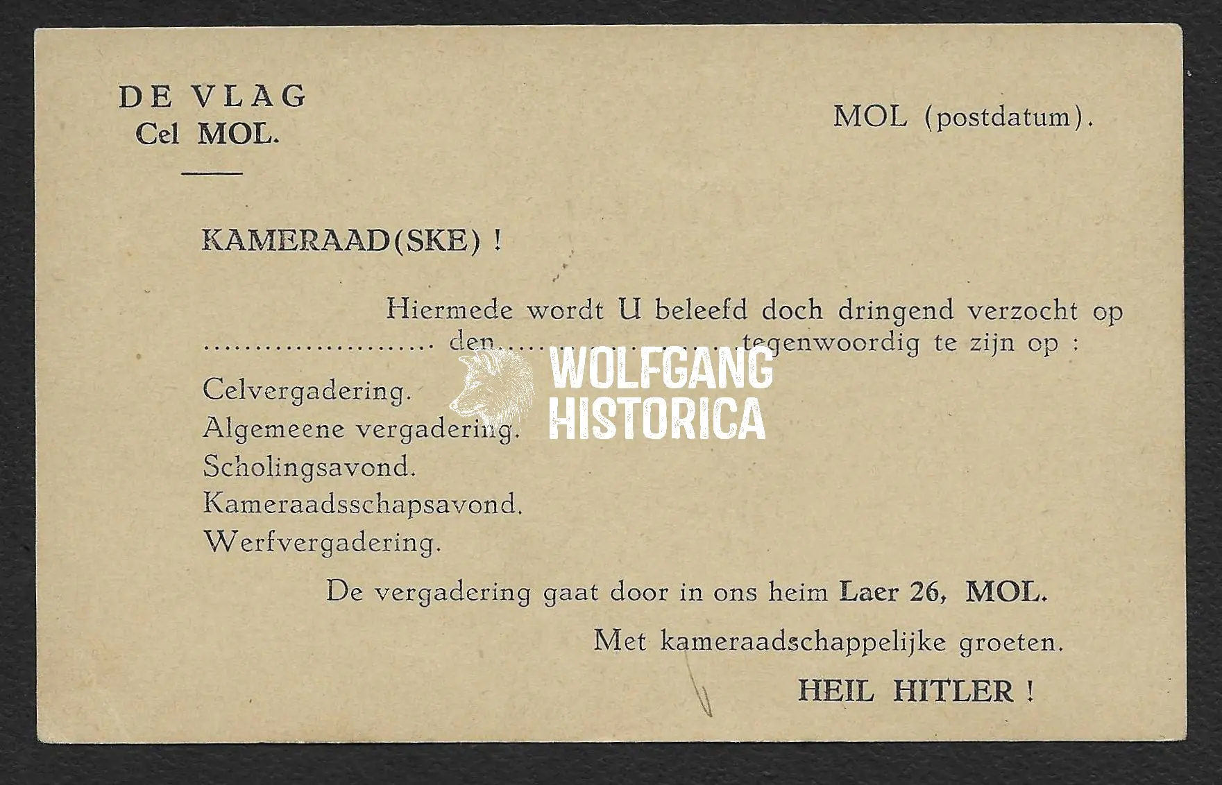 DeVlag - Cel Mol - Invitation - Image 1