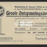 DeVlag Invitation - January 1942 - Leuven