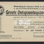 DeVlag Invitation - January 1942 - Leuven