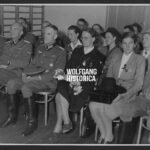 Press Photo Flemish Collaboration: W-SS Officer & High Ranking Woman "Reichsfrauenführung"