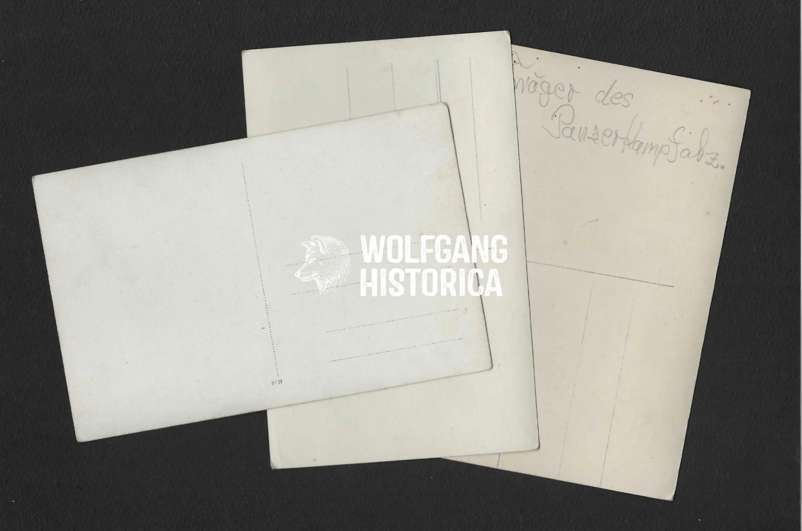 3x Studioportrait of a Panzertruppen soldier - Image 2