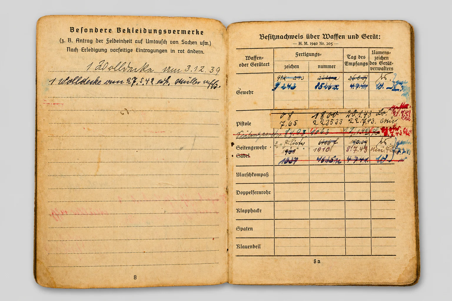 WWII Soldbuch & Wehrpass Grouping – Pionier Veteran of Poland, France, Eastern Front & Festungs-Pionier-Kdr. I – Signatures of Generals - Image 4