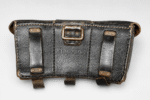 WWII German K98 Ammunition Pouch – RBNr. Numbered, Black Leather (Late War) - Image 2