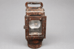 WWII German Military Bakelite Signal Lantern / Trench Lamp – WaA Marked – Red Marble Bakelite