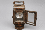 WWII German Military Bakelite Signal Lantern / Trench Lamp – WaA Marked – Red Marble Bakelite - Image 4