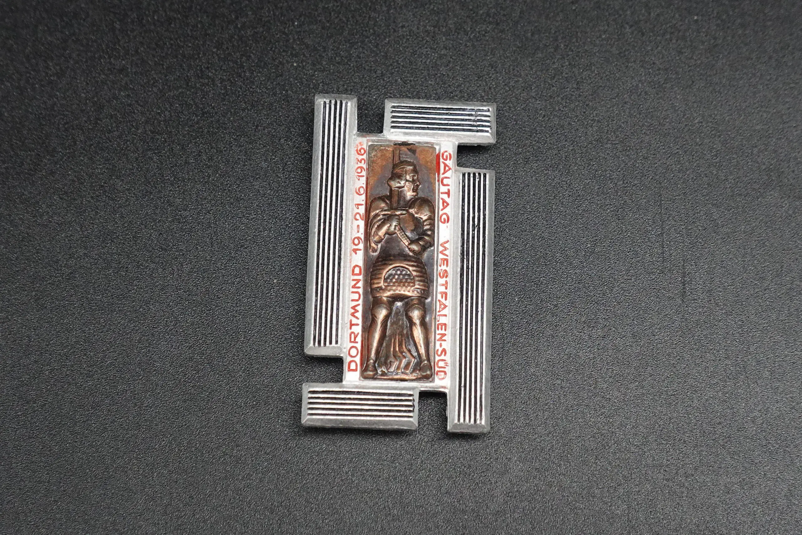 NSDAP Gautag Westfalen-Süd Dortmund 1936 Badge – Steinhauer & Lück, Lüdenscheid (High Quality Design) - Image 1