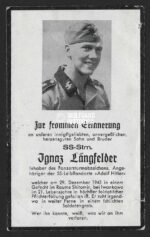 WWII German Waffen-SS Death Card – SS-Sturmmann, LSSAH, KIA Shitomir 1943