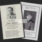 2x Death Cards of the Achilles brothers - KIA in North Africa & Ski-Jäger!