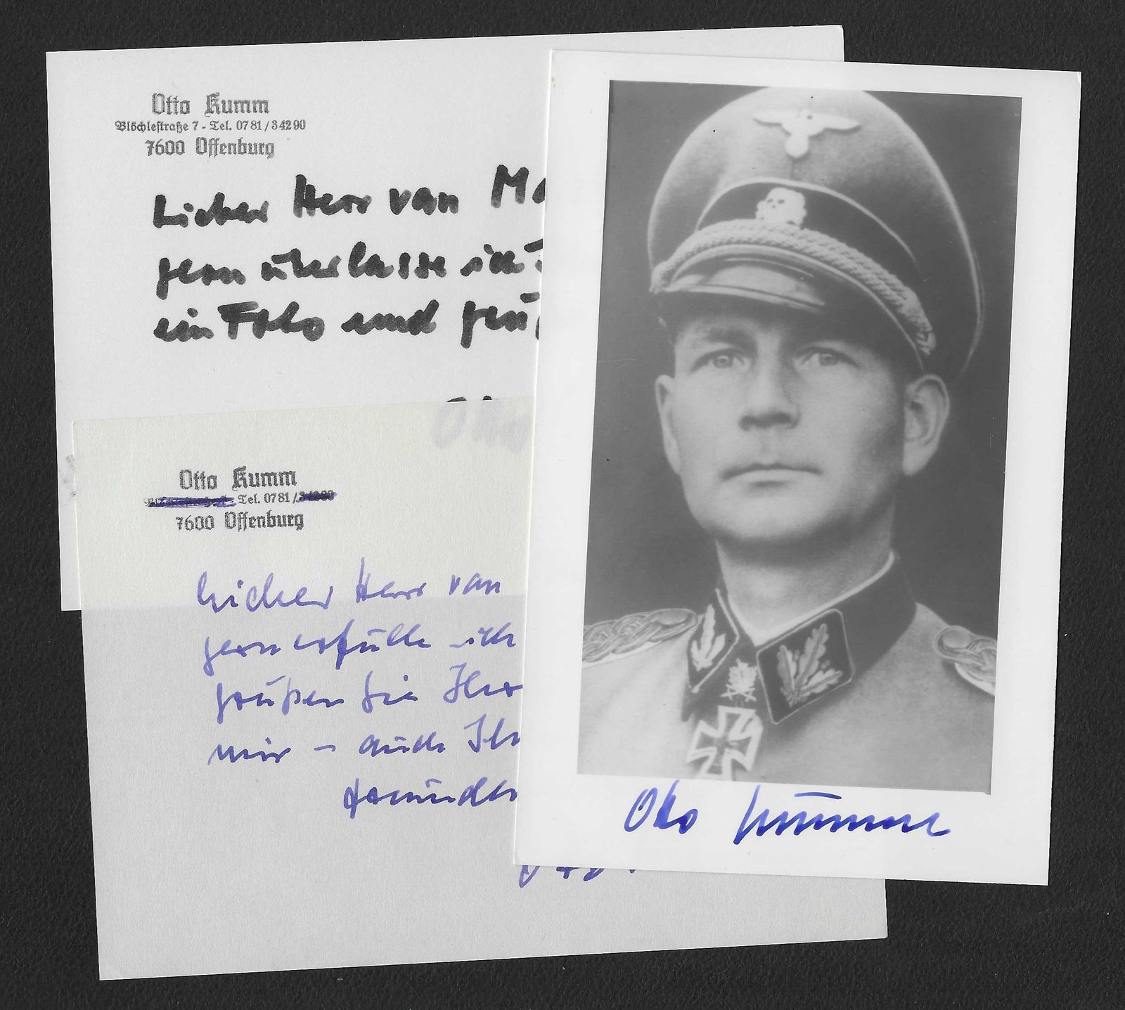 Handgeschreven_2026-05-29_114104 Otto Kumm – Regiment “Der Führer” & Division “Prinz Eugen” (Schwertern) - Image 1