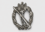 Infantry Assault Badge in Silver – “2” Marked Assmann & Söhne – Zinc Construction – Near Mint Condition