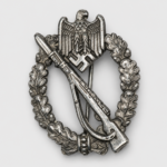 Infantry Assault Badge in Silver – “2” Marked Assmann & Söhne – Zinc Construction – Near Mint Condition