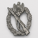 Infantry Assault Badge in Silver – S.H.u.Co. “41” Marked – Near Mint Condition