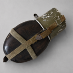 WWII German Coconut Canteen (Kokosnuss Feldflasche) with Cup & Carrier Straps