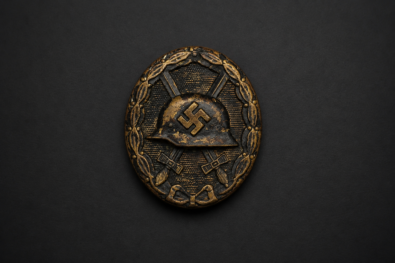Image 22 mei 2026, 14_18_50 Verwundetenabzeichen in Schwarz – Wound Badge in Black – Unmarked Example - Image 1