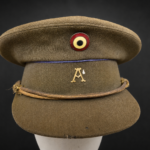 Belgian Pre-WWII / WWII Administration Officer Visor Cap – Named to Lt. Demanet