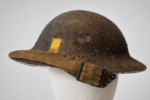 WWII Mk II Camouflaged Steel Helmet “Concrete” Textured Finish – G.S.W. 1941 - REME or BELGIAN FLAG