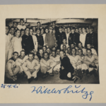 Signed Photo of SA Chief Viktor Lutze Visiting Kriegsmarine Crew – Hoffmann Press Photo