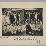 Signed Photo of SA Chief Viktor Lutze Visiting Kriegsmarine Crew – Hoffmann Press Photo